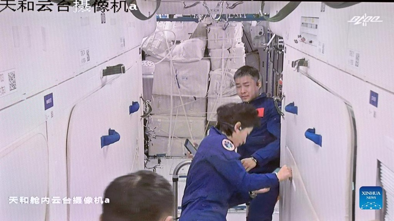 Wanaanga wa China kwenye Chombo cha Shenzhou No.14 waingia kwenye moduli ya msingi ya kituo cha anga ya juu