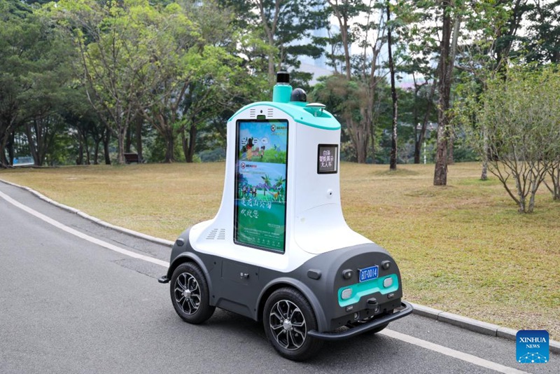 Katika picha: matumizi ya teknolojia za hali ya juu za AI katika bustani za sehemu mbalimbali za Shenzhen, China