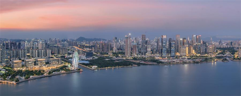 Picha iliyopigwa tarehe 23 Julai 2024 ikionyesha mwonekano wa Qianhai mjini Shenzhen, Mkoani Guangdong, kusini mwa China. (Picha na Tong Yanlong/Xinhua) 