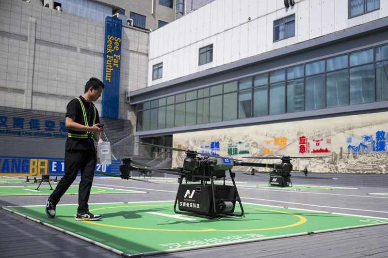 Njia mpya za uendeshaji wa droni zaanza kutumika katika Mji wa Wuhan katikati mwa China