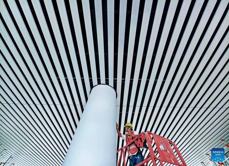 Uwanja wa Ndege wa Kimataifa wa Xiang'an waendelea kujengwa mjini Xiamen, Fujian, China