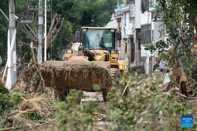 Uokoaji waendelea katika wilaya zilizoathiriwa na mafuriko za Mkoa wa Guizhou, China