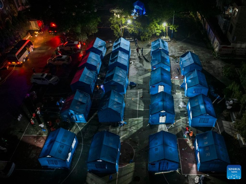 Uokoaji waendelea katika wilaya zilizoathiriwa na mafuriko za Mkoa wa Guizhou, China