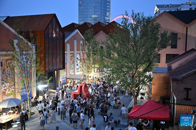 Muonekano wa Mtaa wa Sanaa wa Tianjin, China