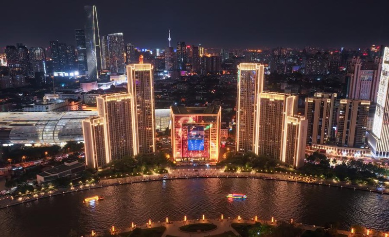 Mji wa Tianjin waboresha uwekaji taa kando ya mto Haihe