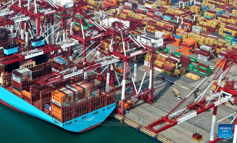 Bandari ya Qingdao yaongeza njia 22 mpya kusafirisha mizigo nje ya nchi mwaka huu