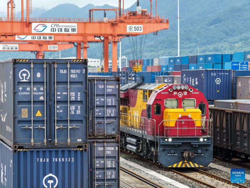 Usafiri wa kwenda na kurudi wa Treni ya mizigo ya China-Ulaya kutoka kusini-magharibi mwa China wafikia mara zaidi ya 3,400