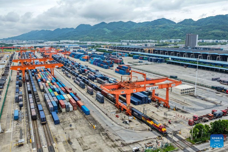 Usafiri wa kwenda na kurudi wa Treni ya mizigo ya China-Ulaya kutoka kusini-magharibi mwa China wafikia mara zaidi ya 3,400