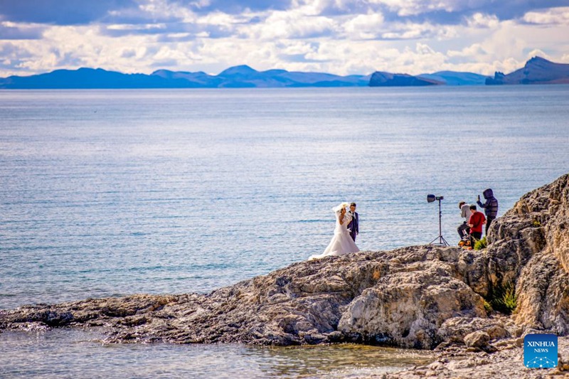 Mandhari ya Ziwa Nam Co, Xizang, China