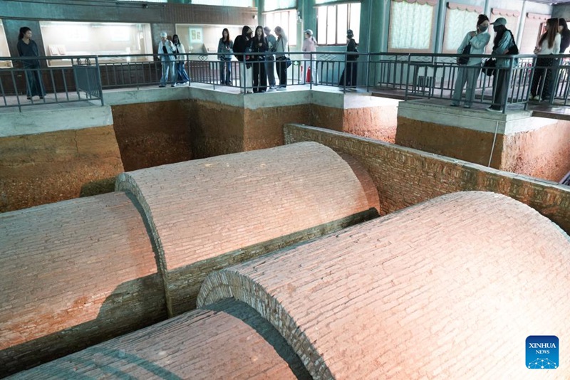 Muonekano wa Jumba la Makumbusho ya Utamaduni wa Kabila la Wahan katika Wilaya ya Hepu, Guangxi, China