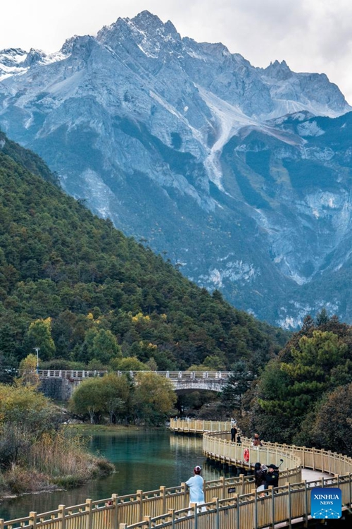 Mandhari ya Mji wa Lijiang, Mkoa wa Yunnan, kusini-Magharibi mwa China