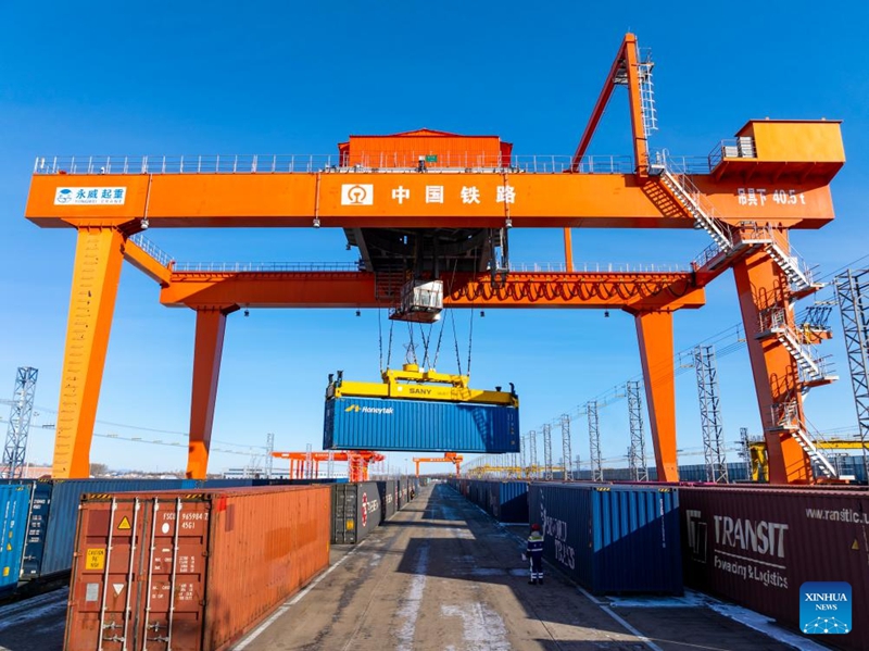 Bandari ya Reli ya Tongjiang yaibuka kuwa sehemu muhimu ya ushoroba wa mashariki wa huduma ya treni ya mizigo ya China-Ulaya