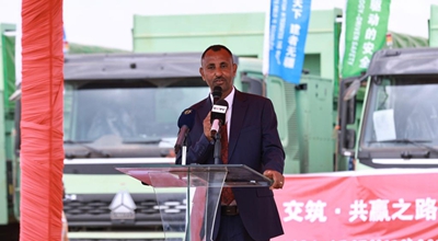 Kampuni ya China yaingiza malori ya kutumia umeme ya kubeba mizigo mizito katika sekta ya ujenzi ya Ethiopia