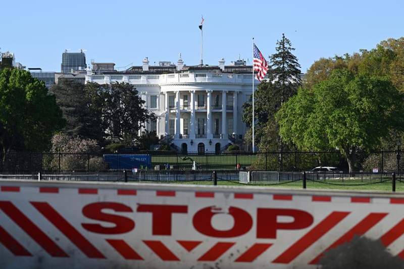Picha hii iliyopigwa Aprili 7, 2026 ikionyesha mwonekano wa Ikulu ya White House, Washington, D.C., Marekani. (Xinhua/Li Rui)