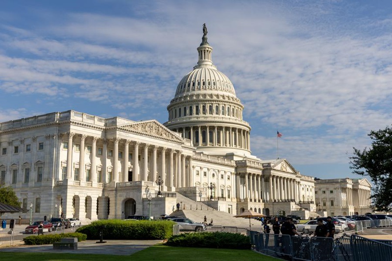 Picha iliyopigwa Julai 3, 2025 ikionyesha jengo la Bunge la Marekani, Capitol mjini Washington, D.C., Marekani. (Xinhua/Hu Yousong)