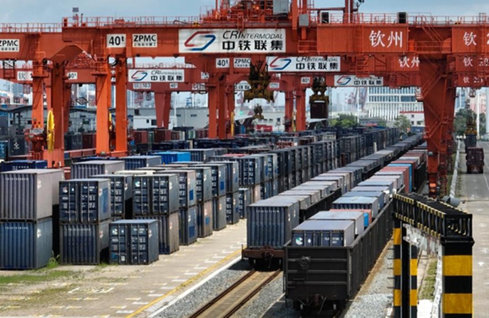 Kiasi cha shehena kwenye ushoroba kinara wa biashara wa China chaongezeka kwa asilimia 76.9 katika nusu ya kwanza ya mwaka