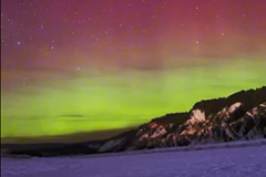 Aurora angani juu ya 'Ncha ya Kaskazini' ya China: Mandhari ya bahati kwa wale wanaoishuhudia