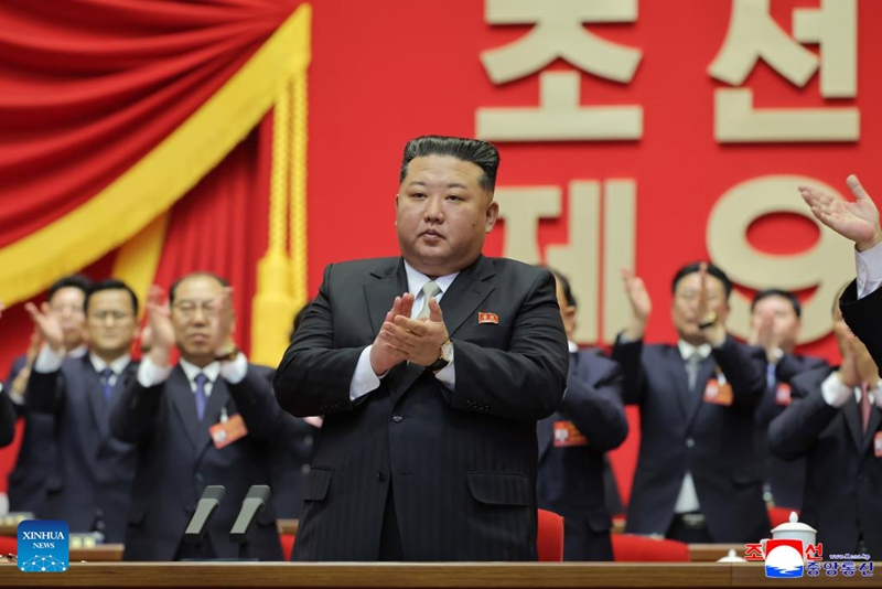 Mkutano wa Tisa wa Chama cha Workers cha Korea (WPK), chama tawala cha Jamhuri ya Watu ya Kidemokrasia ya Korea,  umemchagua Kim Jong Un kuwa katibu mkuu wa chama, Februari 23, 2026. (KCNA/kupitia Xinhua)
