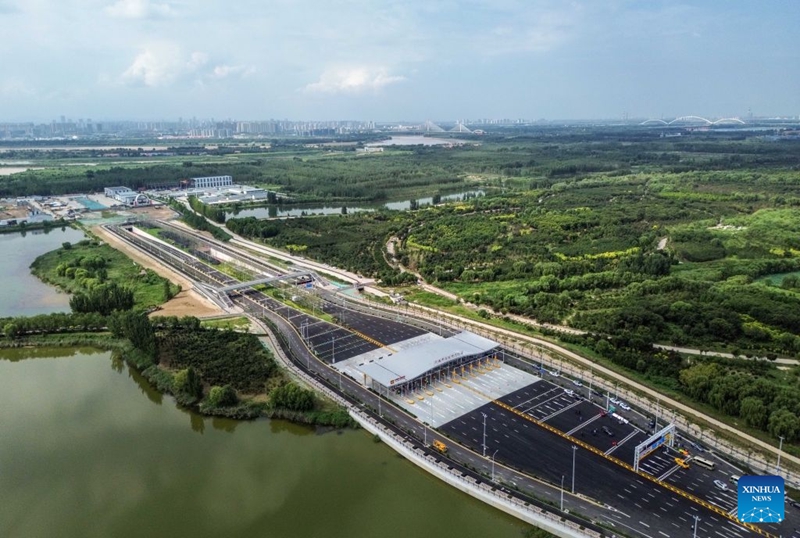 Handaki jipya la kuvuka Mto Manjano lafunguliwa katika Mji wa Jinan, Shandong, China