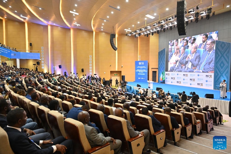 Wageni wakihudhuria Mkutano wa 76 wa Kamati ya Kikanda ya WHO kwa Afrika, Addis Ababa, Ethiopia, Agosti 25, 2026. (Xinhua)
