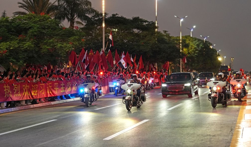 Rais wa China Xi Jinping akiwasili Cairo kwa ziara ya kiserikali nchini Misri kutokana na mwaliko wa Rais wa Misri Abdel Fattah El-Sisi, Septemba 1, 2026. (Xinhua/Cai Yang)