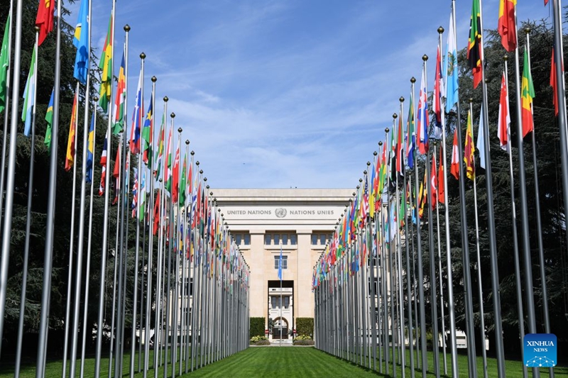 Picha hii iliyopigwa Septemba 7, 2026 ikionyesha Jumba la Umoja wa Mataifa huko Geneva, Uswisi. (Xinhua/Lian Yi)