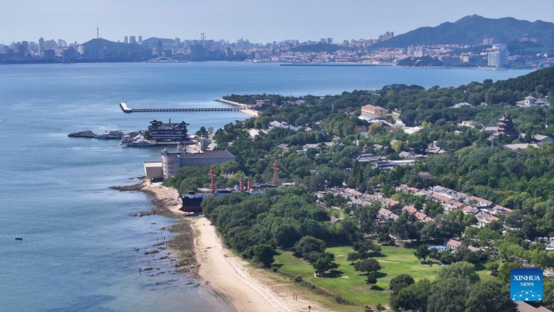 Mwonekano wa kisiwa cha Liugong la eneo la mji Weihai mkoani Shandong China