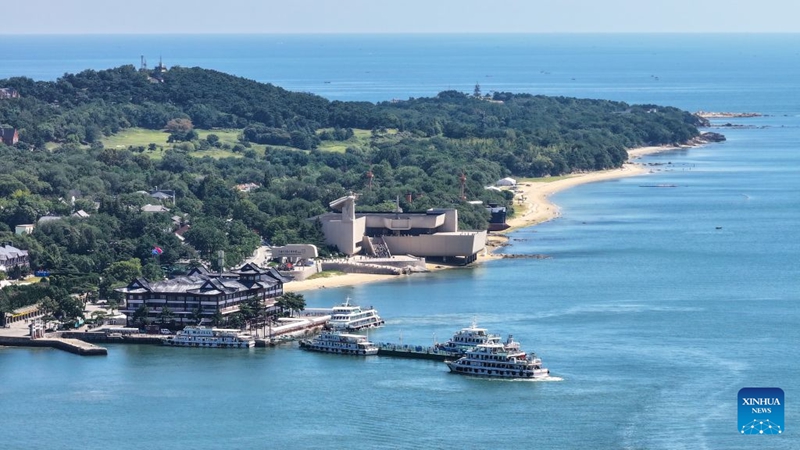 Mwonekano wa kisiwa cha Liugong la eneo la mji Weihai mkoani Shandong China