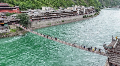 Mabaki ya vivutio vya kihistoria vya Safari Ndefu mkoani Sichuan, China