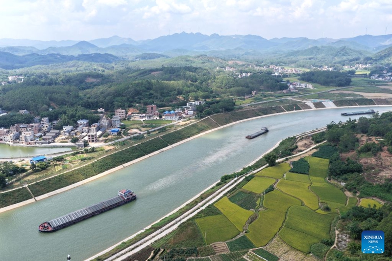 Kiasi cha mizigo inayosafirishwa kupitia Mfereji wa Pinglu mkoani Guangxi, China, kimezidi tani milioni moja