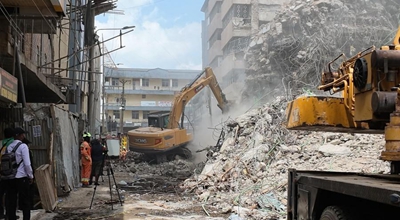 Mitambo ya kampuni ya China yasaidia juhudi za uokoaji kwenye jengo lililoanguka Nairobi